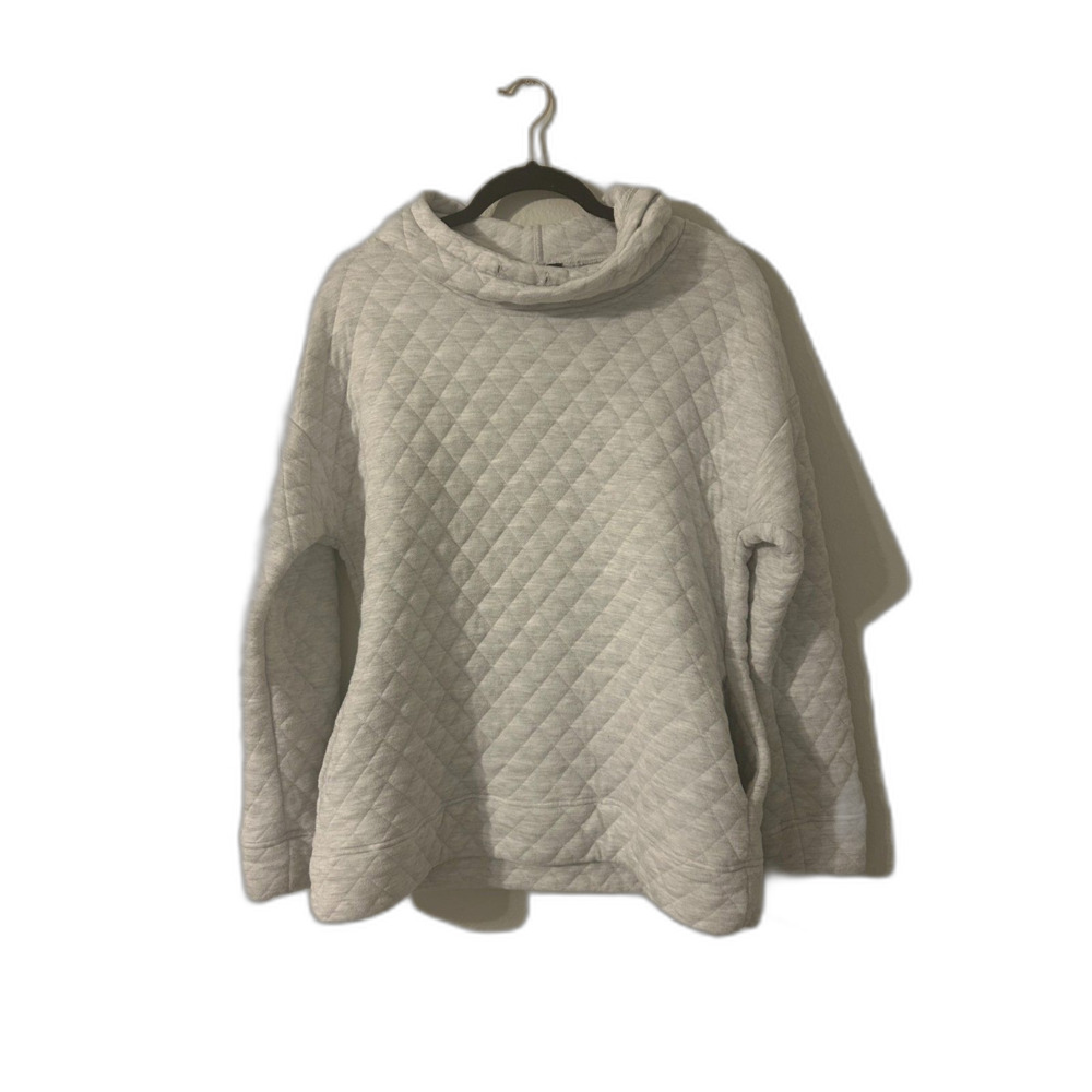 Jones NY Grey Quilted Hoodie